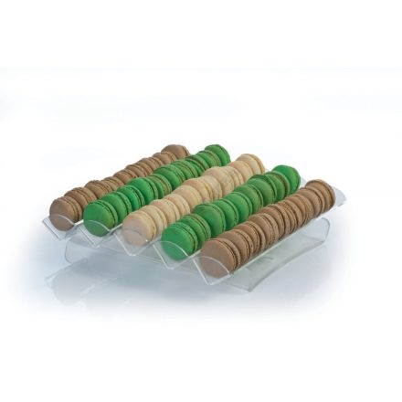 Macaron állvány, 31×32×6 cm, plexi