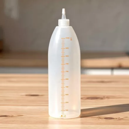 Szirupadagoló mércés flakon, 1000 ml