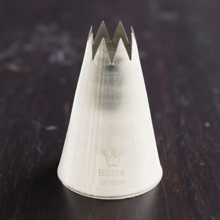 Csillagcső, 14 mm, rozsdamentes