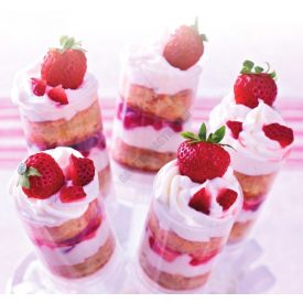 Push up mini jégkrémforma, 100 db/csomag, kör, műanyag