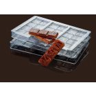 Csokoládéforma táblás, Choco and the City (MA2011), 3 adag, polikarbonát