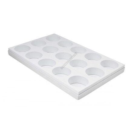 Desszertforma, kör, 100 ml, 15 adag, 26×40 cm, műanyag