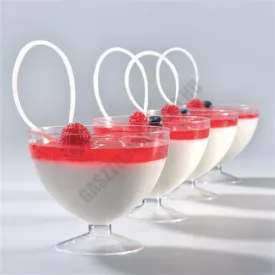 Pohárkrém-desszert tégely, Bubble, 215 ml, 100 db