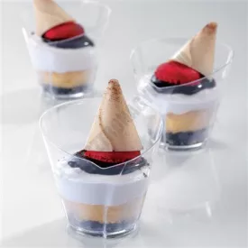 Pohárkrém-desszert tégely, Wafle, 70 ml, 100 db
