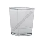 Pohárkrém-desszert tégely, Square, 60 ml, 100 db