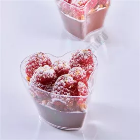 Pohárkrém-desszert tégely, Heart, 100 ml, 100 db