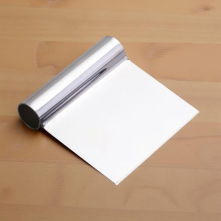 Tésztavágó, tésztakaparó, rozsdamentes, 125×105 mm