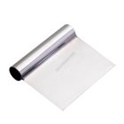 Tésztavágó, tésztakaparó, rozsdamentes, 125×105 mm