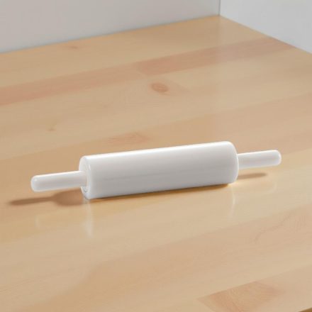 Nyújtófa fix nyéllel, hasznos felület: 30 cm, átmérő: 7 cm, műanyag