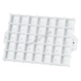   Péksütemény mintázó rács, négyzet, 14×10 cm, műanyag