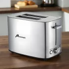 Kenyérpirító, 2 szeletes, inox
