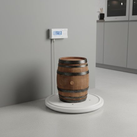 Digitális hordómérleg, 200 kg méréshatár, porszórt