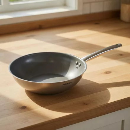 Wok, 28 cm, kerámia tapadásmentes bevonat, indukciós, Pensofal