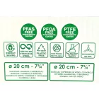 Alacsony lábas üvegfedővel, 2,9 literes, 20×10 cm, kerámia tapadásmentes, indukciós, Pensofal