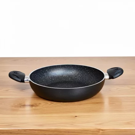 Serpenyő, Bio stone indukciós szeletsütő, 28 cm, tapadásmentes bevonattal