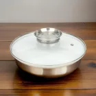 Fedő 24 cm, üveg, Bio Stone 