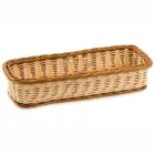 Evőeszköztartó kosár, 30×11×7 cm, polirattan