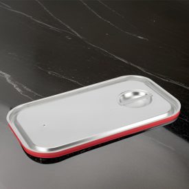 GN 1/1 fedő szilikontömítéssel, rozsdamentes, Pujadas