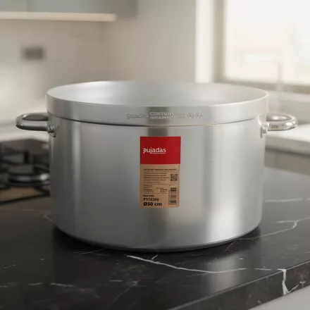 Magas lábas, 60 liter, 50 cm átm., prémium alumínium, Pujadas