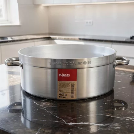 Alacsony lábas, 20 liter, 40 cm átm., prémium alumínium, Pujadas