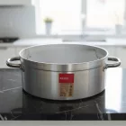 Alacsony lábas, 28 liter, 45 cm átm., prémium alumínium, Pujadas