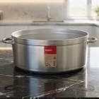 Alacsony lábas, 70 liter, 60 cm átm., prémium alumínium, Pujadas