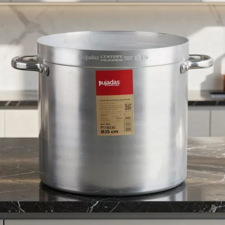 Fazék 33 liter, 35 cm átm., prémium alumínium, Pujadas