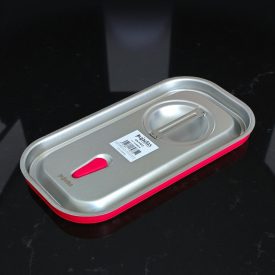 GN 1/3 fedő szilikontömítéssel, rozsdamentes, Pujadas