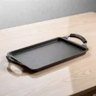 Sütőlap, 43×25 cm, tapadásmentes, kovácsolt alumínium, indukciós, Black Pro, Pujadas