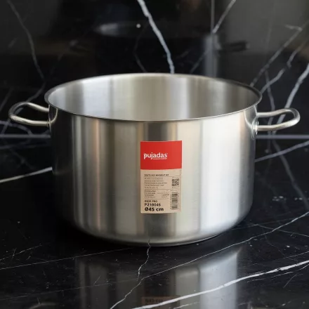 Magas lábas, 44,5 l, 45 cm átm., 18/10 rozsdamentes, Pujadas