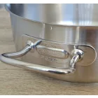 Alacsony lábas, 4,3 l, 24 cm átm., 18/10 rozsdamentes, Pujadas