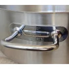 Alacsony lábas, 39 l, 50 cm átm., 18/10 rozsdamentes, Pujadas