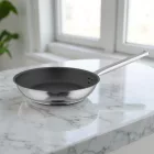 Rozsdamentes serpenyő, 20 cm, Excalibur extra kemény tapadásmentes, indukciós, Pujadas Inox-Pro Ergos