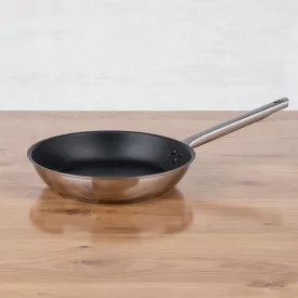   Rozsdamentes serpenyő, 28 cm, Excalibur extra kemény tapadásmentes, indukciós, Pujadas Inox-Pro Ergos