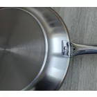 Rozsdamentes serpenyő, 32 cm, Excalibur extra kemény tapadásmentes, indukciós, Pujadas Inox-Pro Ergos