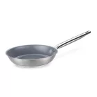 Rozsdamentes serpenyő, 28 cm, Fusion kerámia tapadásmentes bevonat, indukciós, Pujadas