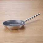 Rozsdamentes serpenyő, 32 cm, Fusion kerámia tapadásmentes bevonat, indukciós, Pujadas