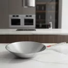 Wok, 36 cm, rozsdamentes acél, indukciós, Pujadas