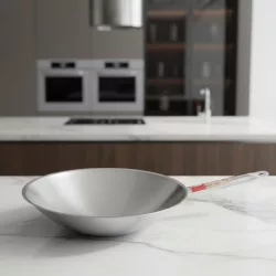 Wok, 36 cm, rozsdamentes acél, indukciós, Pujadas