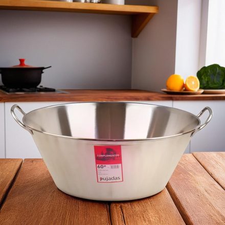 Vájling, keverőtál, 60 cm, 45 liter, rozsdamentes, Pujadas