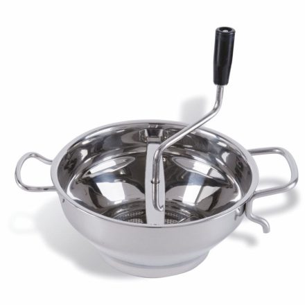 Hal- és zöldségpasszírozó, 32 cm, két tárcsával, prémium, rozsdamentes, Pujadas