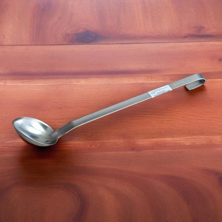 Szervírozókanál, mély, rozsdamentes, teljes hossza 44 cm, Pujadas