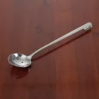 Tálalókanál, szervírozókanál, mély, perforált, rozsdamentes, teljes hossza 44 cm, Pujadas