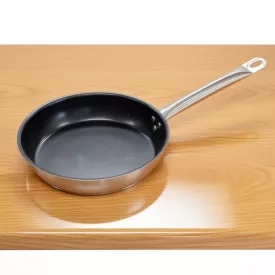   Rozsdamentes serpenyő, 24 cm, tapadásmentes, indukciós, Pujadas, Inox First