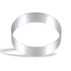   Tortakarika sütőkeret, kerek, 160×45 mm, rozsdamentes, Pujadas