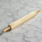 Nyújtófa, csapágyas nyéllel, hasznos felület: 45,5 cm, átmérő: 7,7 cm, Pujadas