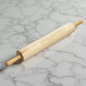   Nyújtófa, csapágyas nyéllel, hasznos felület: 45,5 cm, átmérő: 7,7 cm, Pujadas