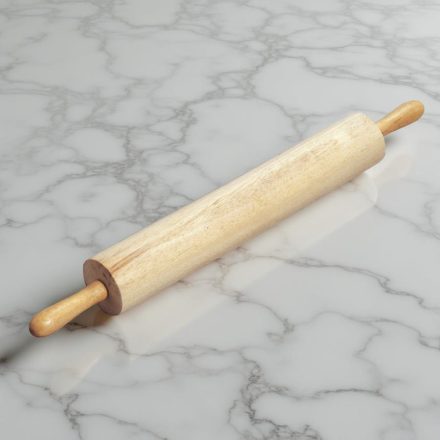 Nyújtófa, csapágyas nyéllel, hasznos felület: 45,5 cm, átmérő: 7,7 cm, Pujadas