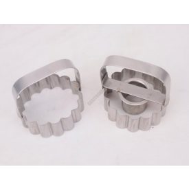 Linzerkiszúró, alsó-felső, 6 cm, rozsdamentes