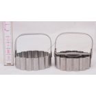 Linzerkiszúró, alsó-felső, 6 cm, rozsdamentes